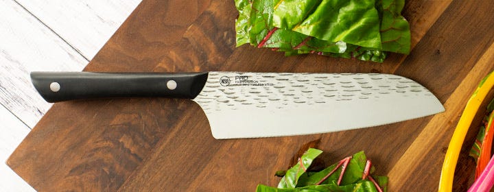 Kai Pro Santoku and Chard